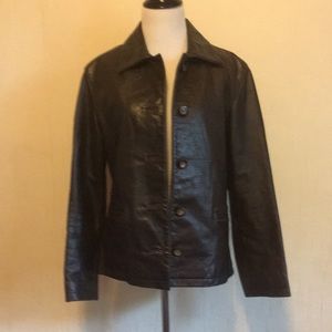 Swann Brown Leather Jacket
